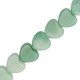 Naturstein Perlen Herz 10mm Soft turquoise green